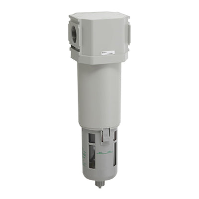 M8000-25G-W-M1XQX1 — Oil Mist Filter, G1, X-Type Deodorizing, Manual Drain, Metal Bowl w/ Drain, bar Display