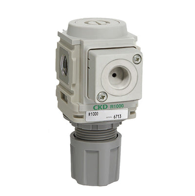 R1000-8-W-LT8X1 — Regulator, Rc1/4, 0.05-0.35MPa, With Relief, Gauge Ready
