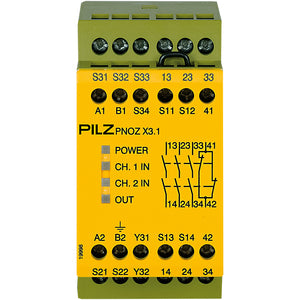 Pilz PNOZ X3.1 230VAC 24VDC 3n/o 1n/c 1so