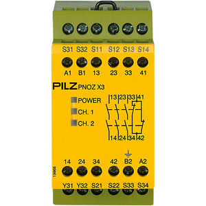 Pilz PNOZ X3 48VAC 24VDC 3n/o 1n/c 1so