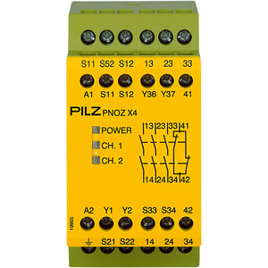 Pilz PNOZ X4 110VAC 3n/o 1n/c