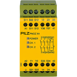 Pilz PNOZ X4 24VAC 3n/o 1n/c