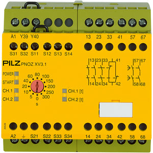 Pilz PNOZ XV3.1 300/24-240VACDC 3no 1nc 2no t