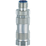 Pilz M12 con., straight, male, 4 pin, D