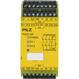 Pilz PNOZ X3P  24-240VACDC 3n/o 1n/c 1so
