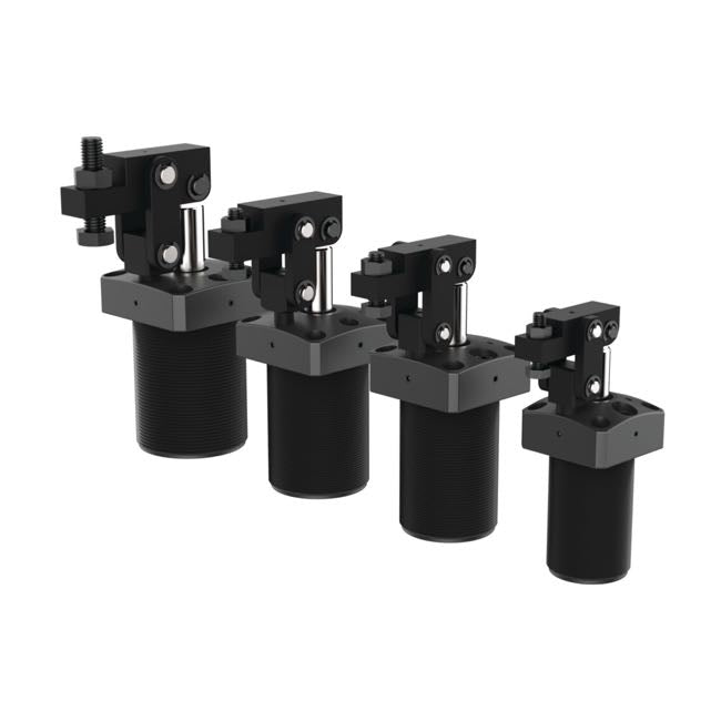 8732 8700- Pneumatic Lever Clamp- 32mm Bore- Npt Ports