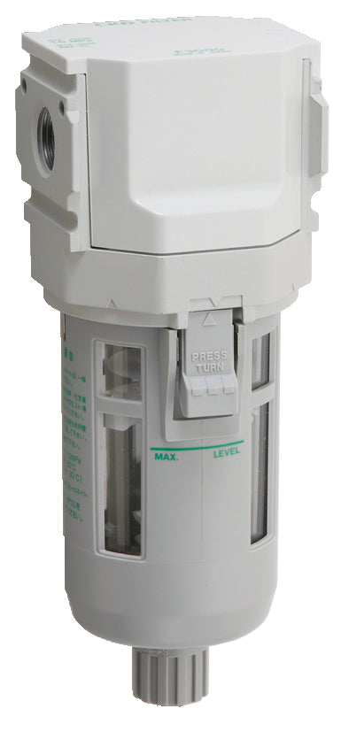 FX1037-25N-W-F1M1 — Drain Separator, FX1037, NPT1, Auto-Drain NC, Metal Bowl w/ Drain
