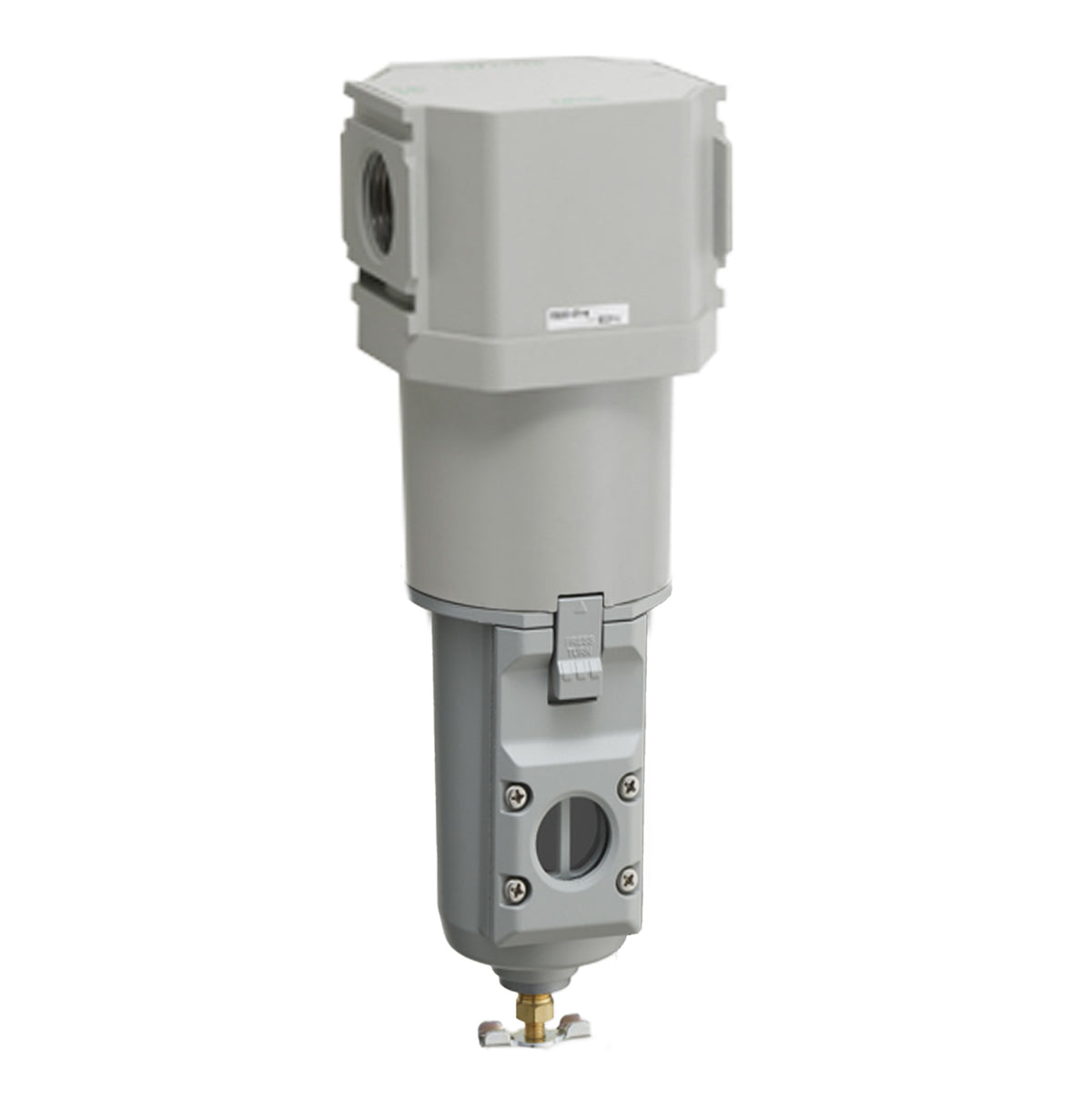 FX1037-25N-W-CM — Drain Separator, FX1037, NPT1, Manual Drain, Metal Bowl