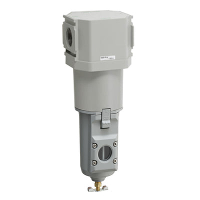 FX1037-25N-W-CM — Drain Separator, FX1037, NPT1, Manual Drain, Metal Bowl