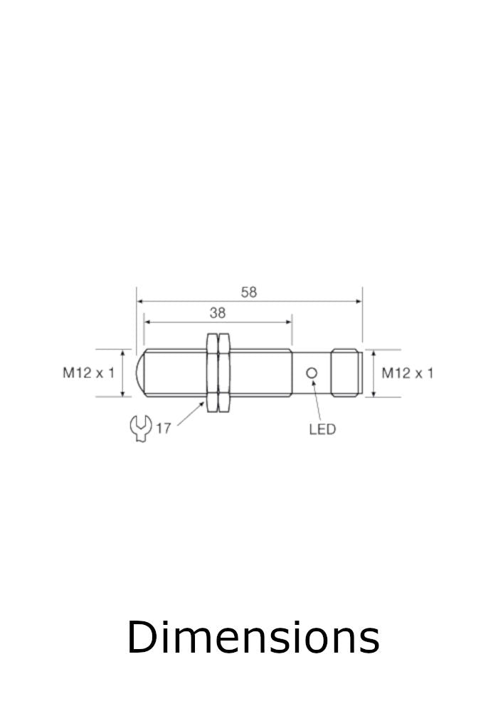 Telco Sensors LT100HLTS58J Transmitter-Dimensions