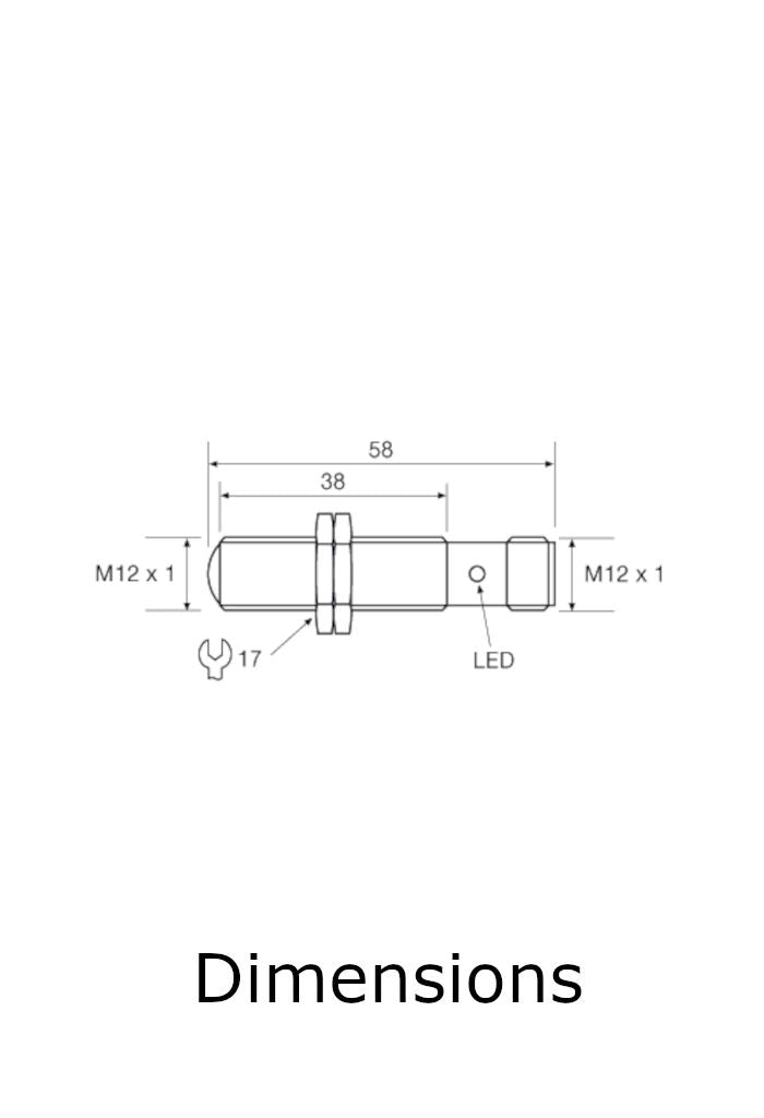 Telco Sensors LT110LTB58J Transmitter-Dimensions