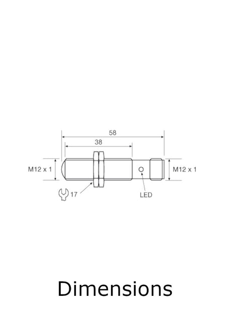 Telco Sensors LT110LTB58J Transmitter-Dimensions