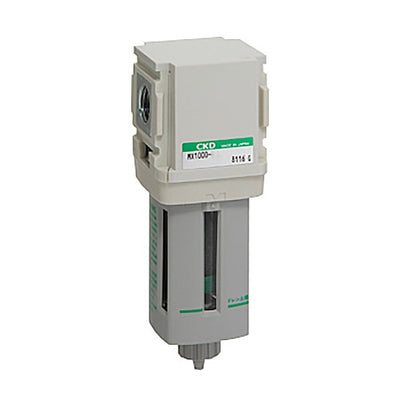 M1000-8G-W-ZXX1 — Oil Mist Filter, G1/4, X-Type Deodorizing, Manual Drain, Nylon Bowl, bar Display