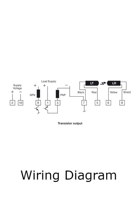Telco Sensors PA11B403T Amplifier-Wiring Diagram