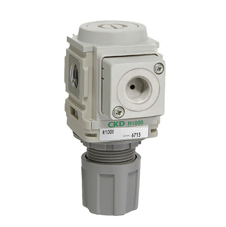 R1000-8-W-LT8X1 — Regulator, Rc1/4, 0.05-0.35MPa, With Relief, Gauge Ready