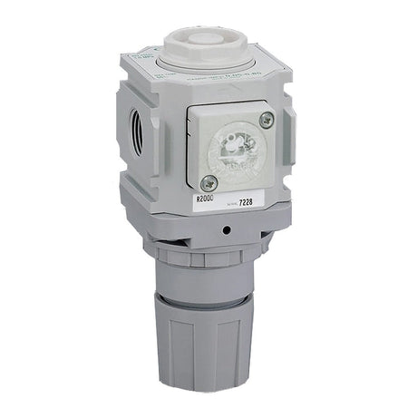 R2000-8N-W-T — Regulator, NPT1/4, 0.05-0.85MPa, With Relief, No Gauge, psi Display
