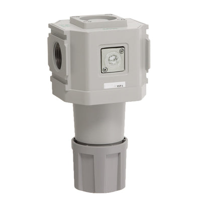 R8100-25G-W-LNTX3 — Reverse Regulator, G1, 0.05-0.35MPa, Non-Relief, No Gauge, bar Display