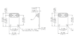Z-071-D / Z-081-D — Stainless Steel Washdown Mounting Brackets