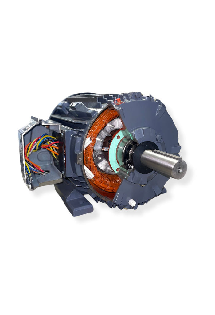 Techtop Three Phase Cast Iron XR3 Series Motor-Piedmont Technical Sales